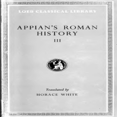 Appian Roman History Appian Roman History